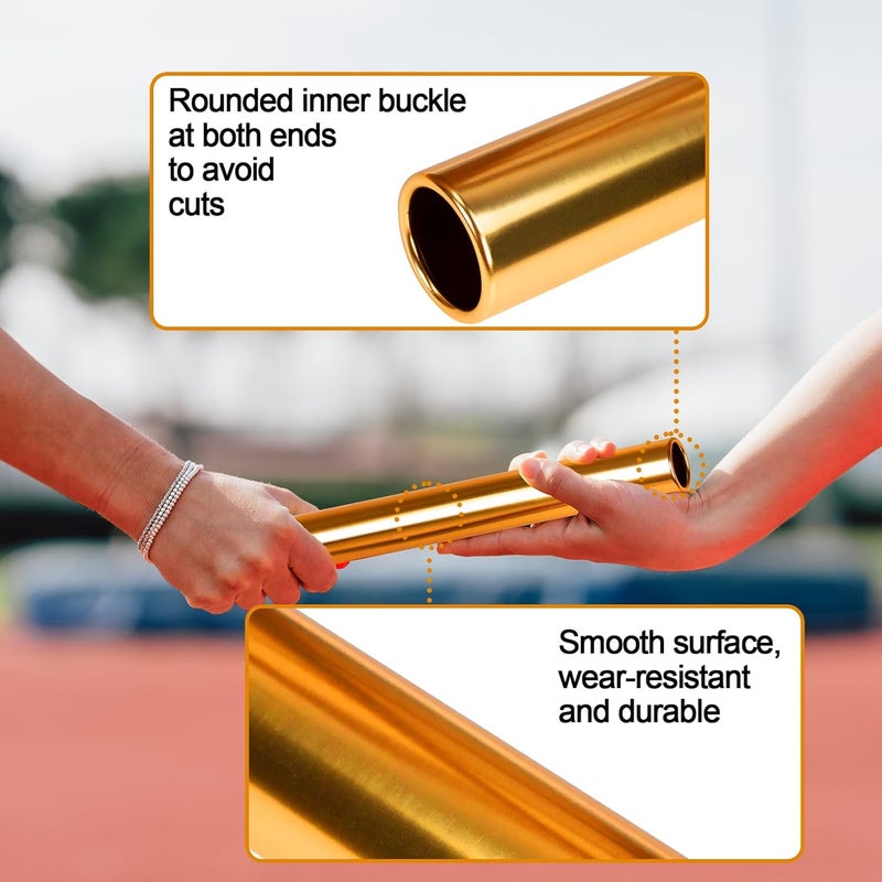 Supvision Aluminum Alloy Relay Batons Sets for Track and Field Durable Lightweight for Sports Teams Suitable for Athletes Seeking High-Performance Equipment in Outdoor Activities - Image 4